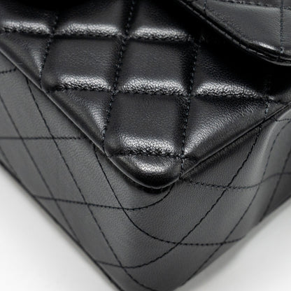 Chanel Mini Rectangular Flap Bag Lambskin Black L (microchip)