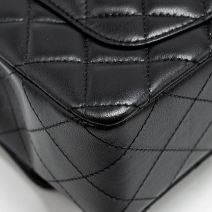 Chanel Mini Rectangular Flap Bag Lambskin Black L (microchip)