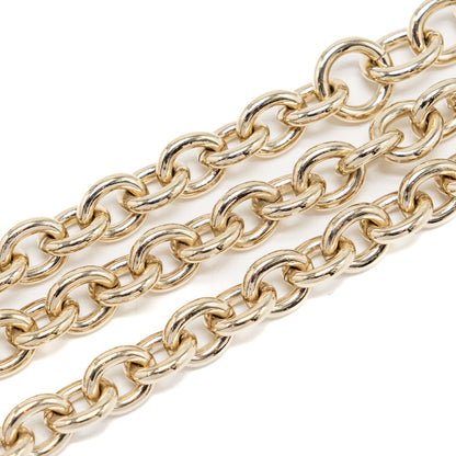Chanel 22b Heart Dropped CC logo Chain Belt L
