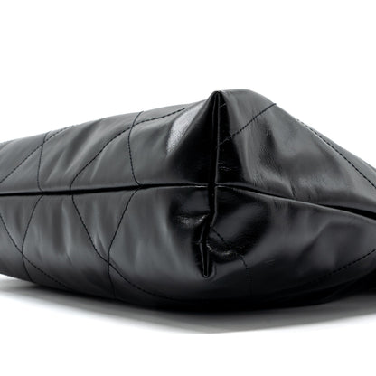Chanel 24C 22 Bag Calfskin Black  (microchip)