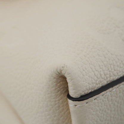 LOUIS VUITTON Madeleine MM Monogram Empreinte Leather Top Handle Bag White