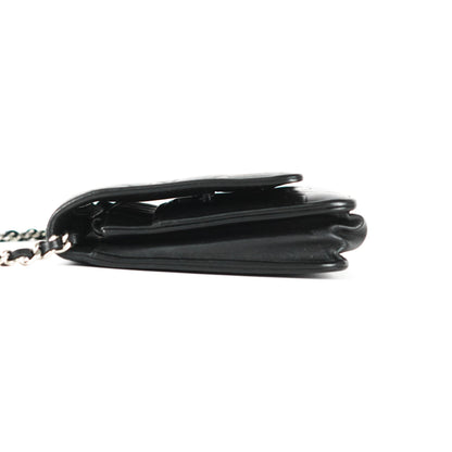 Chanel Camelia Wallet on Chain Black
