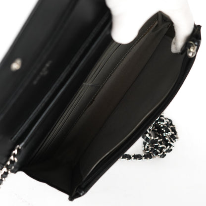 Chanel Camelia Wallet on Chain Black
