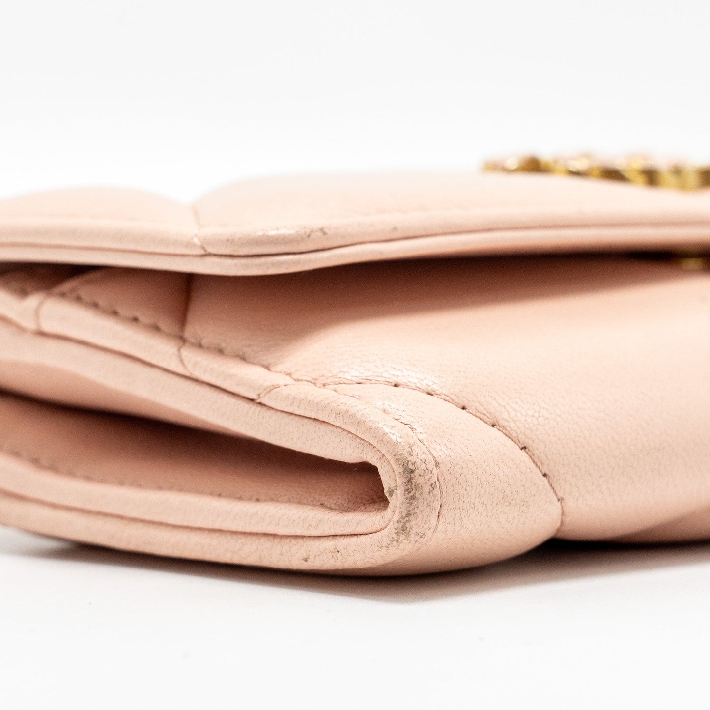 Chanel 19 Long Flap Wallet Lambskin Pink  (Microchip)