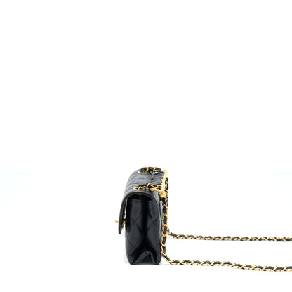 Chanel 22S Seasonal Flap Bag Calfskin Black Brushed