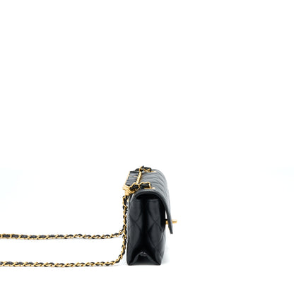 Chanel 22S Seasonal Flap Bag Calfskin Black Brushed
