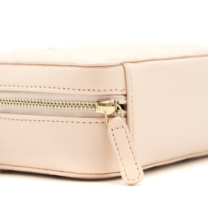 Chanel Pearl Crush Mini camera case with chain Lambskin light beige