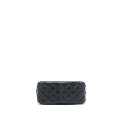 Chanel 22B Pearl Crush Hobo Bag Lambskin Black With  (Microchip)