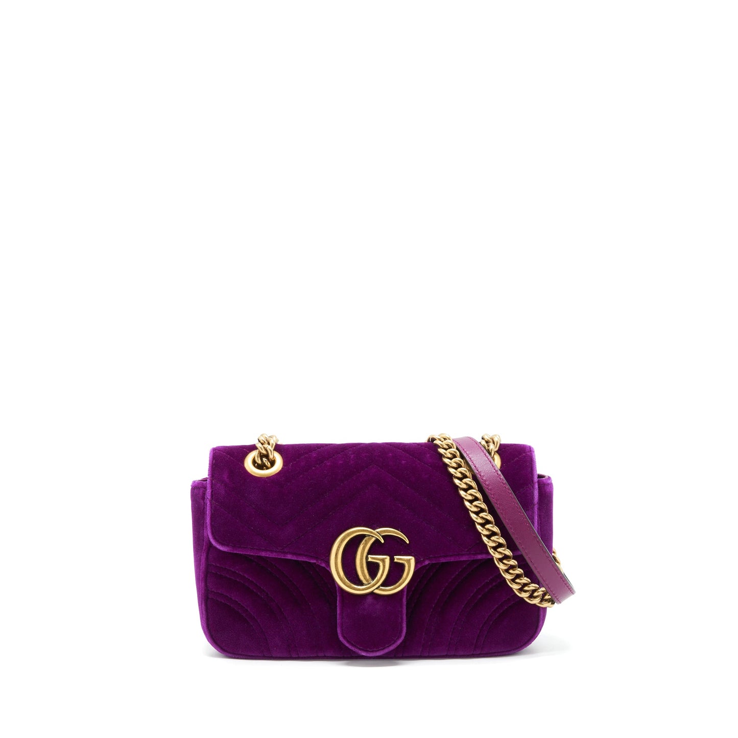 Gucci mini marmont bag Velvet Purple