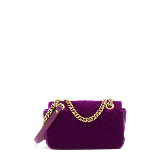 Gucci mini marmont bag Velvet Purple