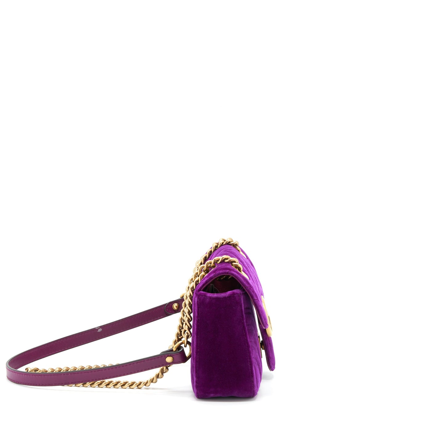 Gucci mini marmont bag Velvet Purple