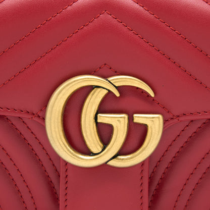 Gucci Mini GG Marmont Bag Calfskin Red Brushed