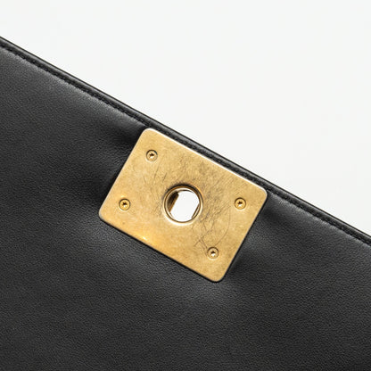 Chanel Medium Boy Bag Calfskin Black