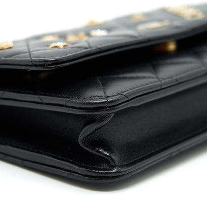 Chanel 2021 Seasonal Wallet on Chain black