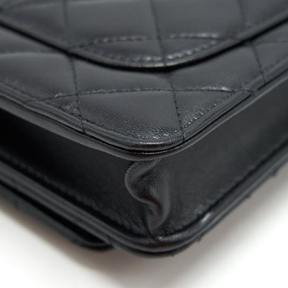 Chanel 2021 Seasonal Wallet on Chain black