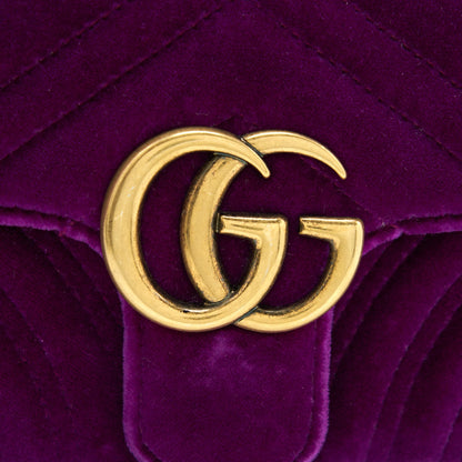 Gucci mini marmont bag Velvet Purple