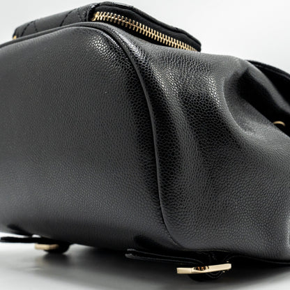 Chanel Affinity Backpack Caviar Black L (Microchip)