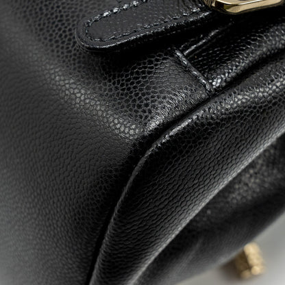 Chanel Affinity Backpack Caviar Black L (Microchip)