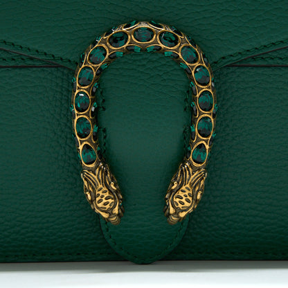 Gucci Small Dionysus Bag Green Multicolour Hardware