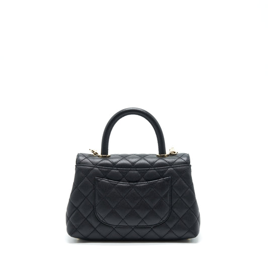 Chanel small coco handle caviar black L