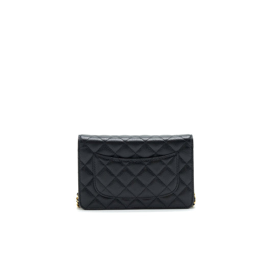 Chanel Classic Wallet on Chain Caviar Black With