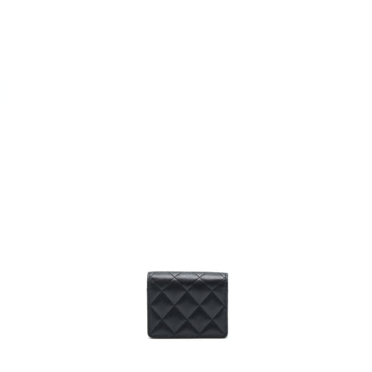Chanel Card Holder On Chain Caviar Black L