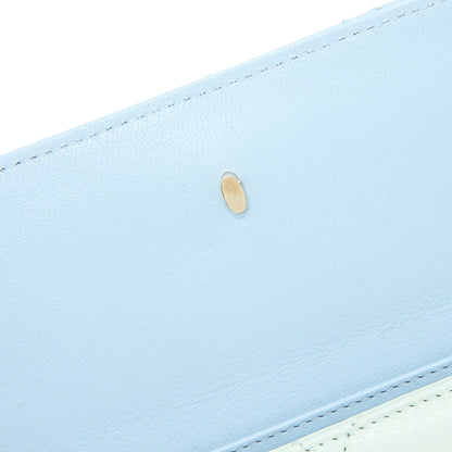Chanel Small Camera Case Tricolour Goatskin Green Blue Pink L