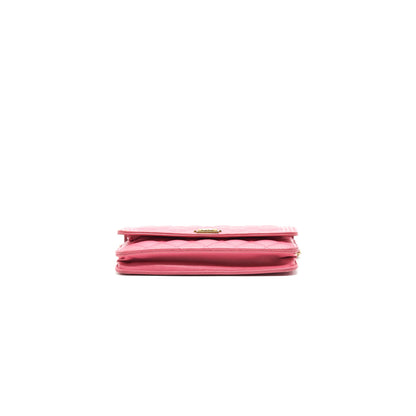 Chanel Boy Wallet on Chain Pink