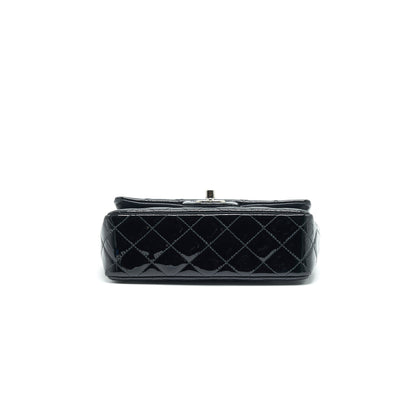 Chanel Mini Rectangular Flap bag Patent Leather Black