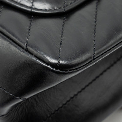 Chanel Mini 2.55 Reissue Chevron Calfskin Black  (Microchip)