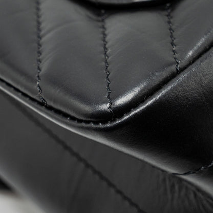Chanel Mini 2.55 Reissue Chevron Calfskin Black  (Microchip)