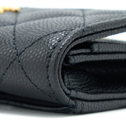 Chanel 23C Limited Edition Card Holder Caviar Black  (Microchip)