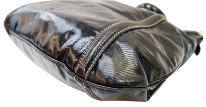 GUCCI Patent Leather Black Medium Britt Hobo Bag