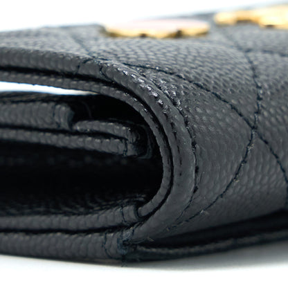 Chanel 23C Limited Edition Card Holder Caviar Black  (Microchip)