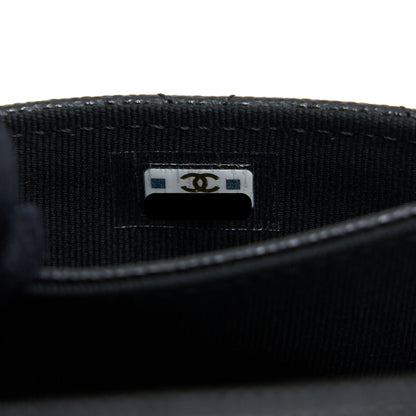 Chanel 23C Limited Edition Card Holder Caviar Black  (Microchip)