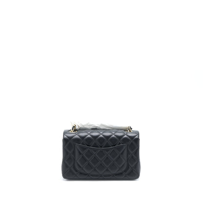 Chanel Mini Rectangular Flap Bag Lambskin Black L (Microchip)