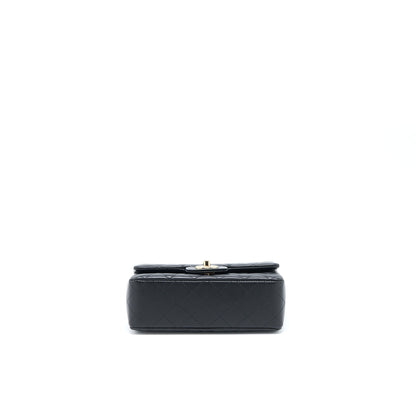 Chanel Mini Rectangular Flap Bag Lambskin Black L (Microchip)