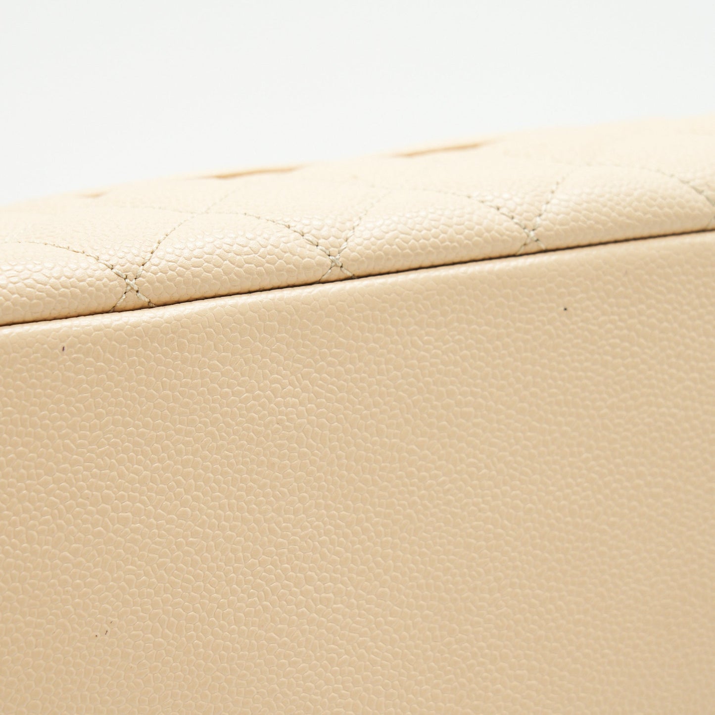 CHANEL CAVIAR GRAND SHOPPING TOTE GST IN BEIGE