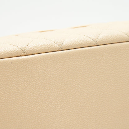 CHANEL CAVIAR GRAND SHOPPING TOTE GST IN BEIGE