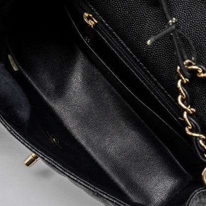 Chanel Classic Mini Rectangular Flap Bag Caviar Black