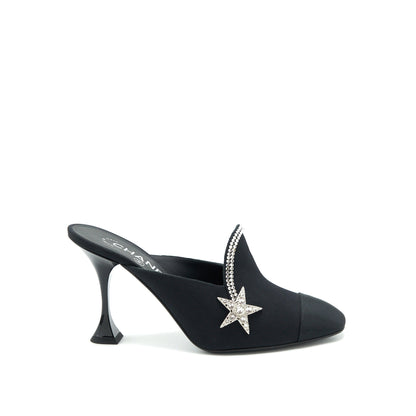 Chanel size 37 Star Suede High heel Loafer