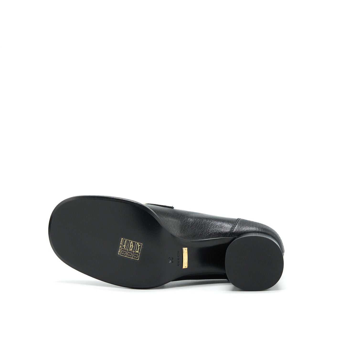 Gucci Sylvia Size36 Mid-Heel Pump Black