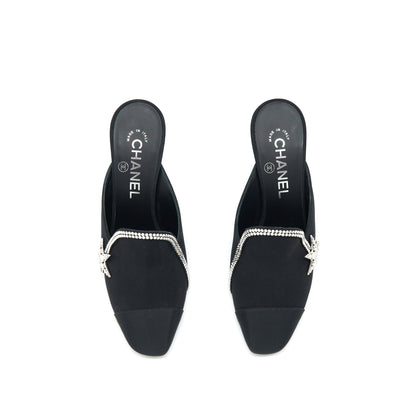 Chanel size 37 Star Suede High heel Loafer