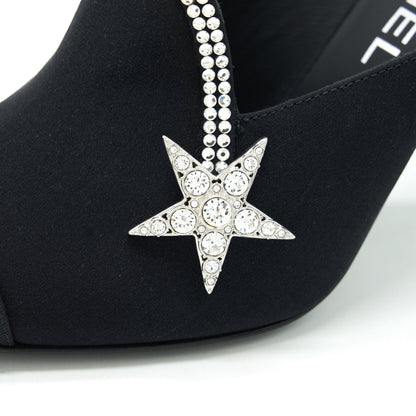 Chanel size 37 Star Suede High heel Loafer