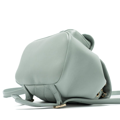 Chanel 23C Mini Duma Backpack Calfskin Light Grey L (Microchip)