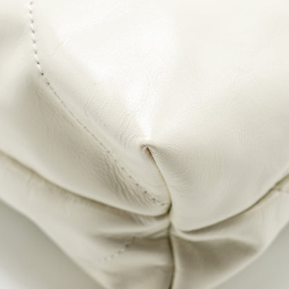 Chanel Medium 22 Bag Calfskin White  (Microchip)