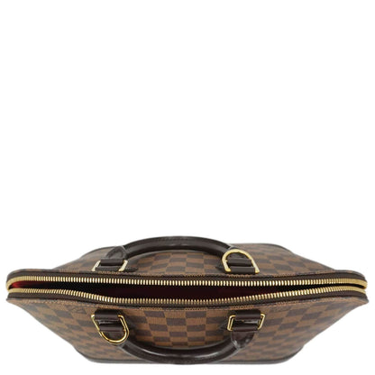 LOUIS VUITTON Alma PM Damier Ebene  Satchel Bag Brown