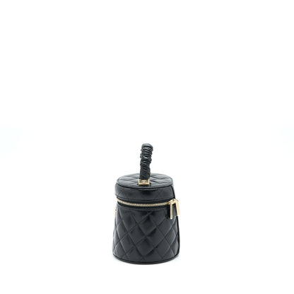 Chanel 22S Top Handle Vanity Lambskin Black L