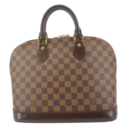 LOUIS VUITTON Alma PM Damier Ebene  Satchel Bag Brown
