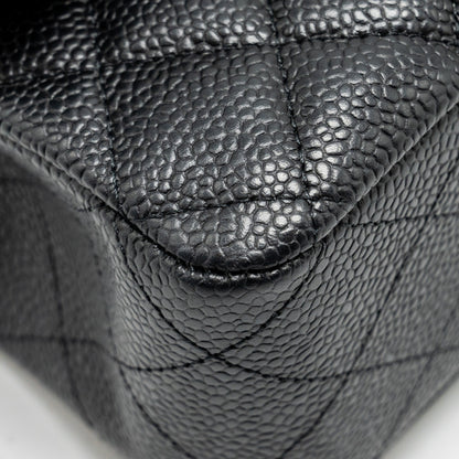 Chanel Medium Classic Double Flap Bag Caviar Black
